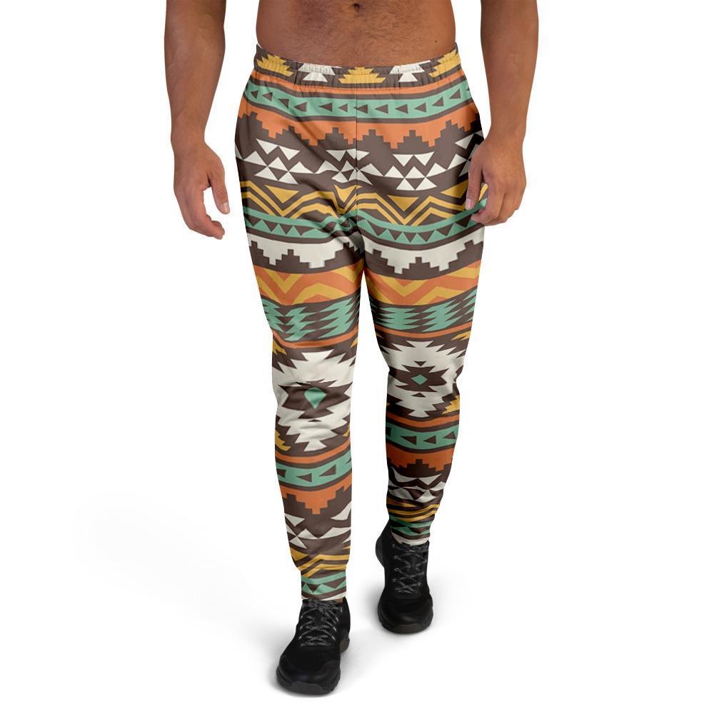 Tribal Aztec Men's Joggers-grizzshop