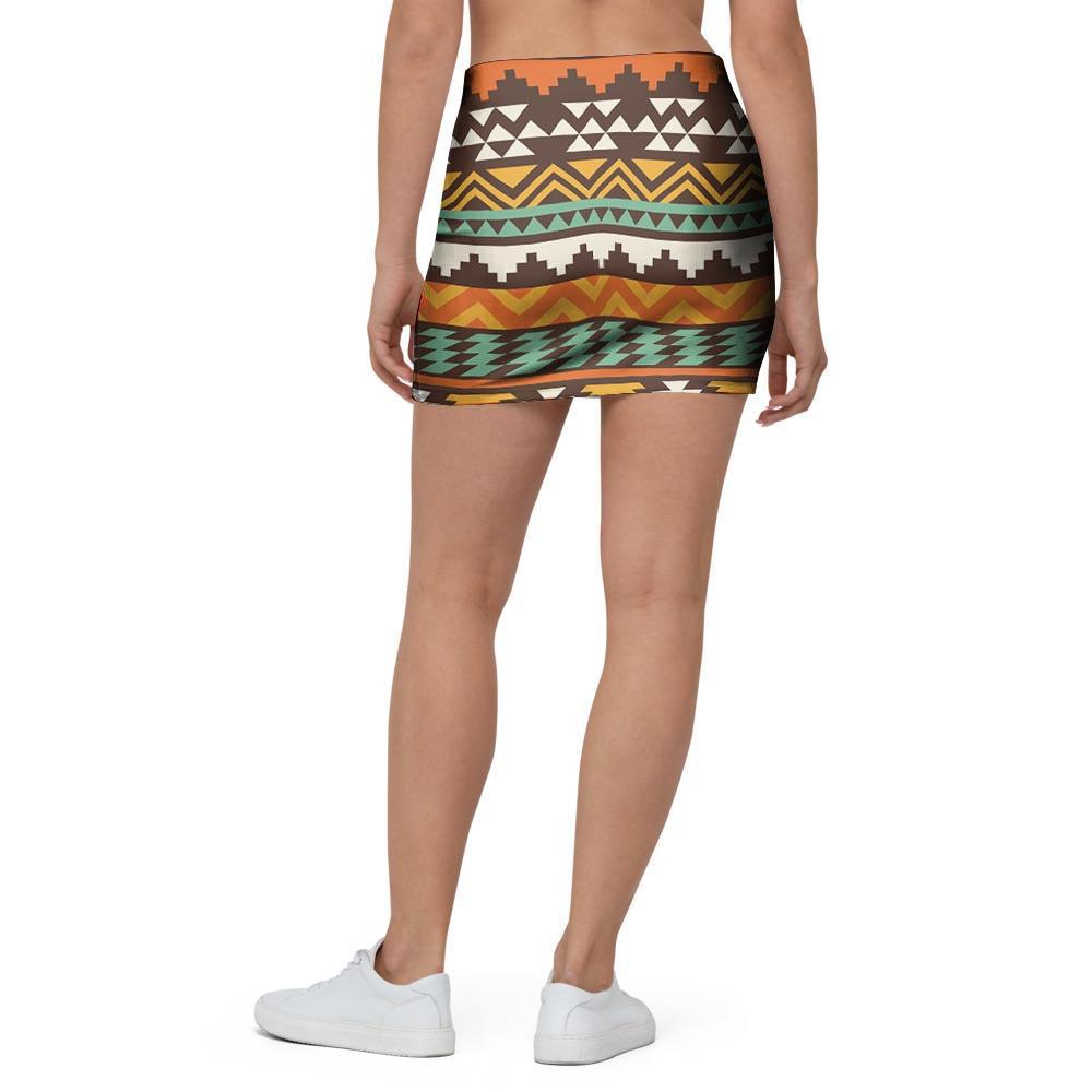 Tribal Aztec Mini Skirt-grizzshop