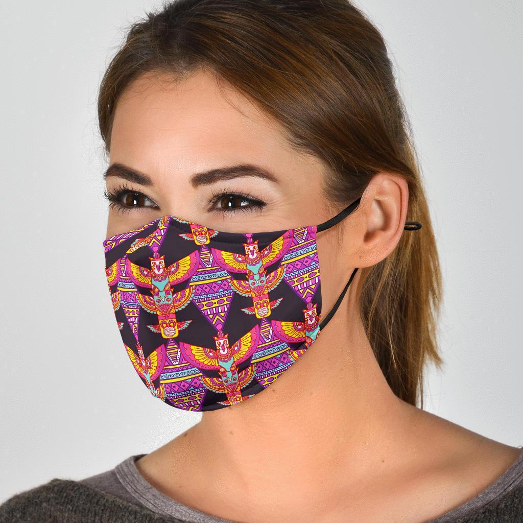 Tribal Aztec Native American Navajo Indians Pendleton Print Face Mask-grizzshop