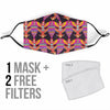 Tribal Aztec Native American Navajo Indians Pendleton Print Face Mask-grizzshop