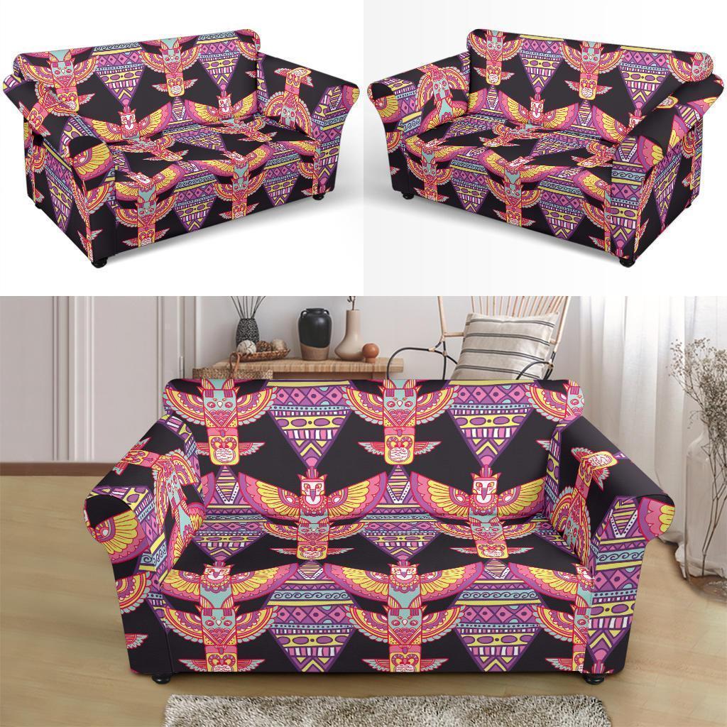 Tribal Aztec Native American Navajo Indians Print Loveseat Cover-grizzshop