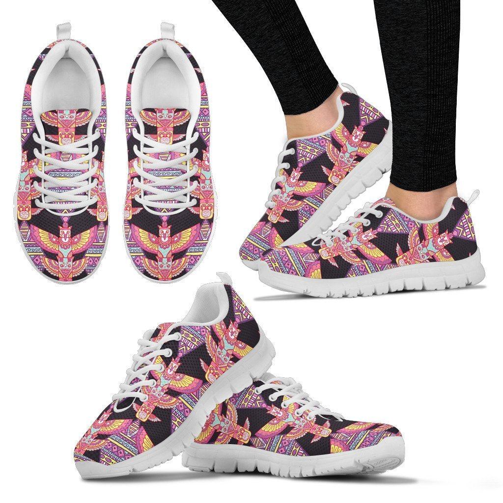 Tribal Aztec Native American Navajo Indians Print Women Shoes Sneakers-grizzshop