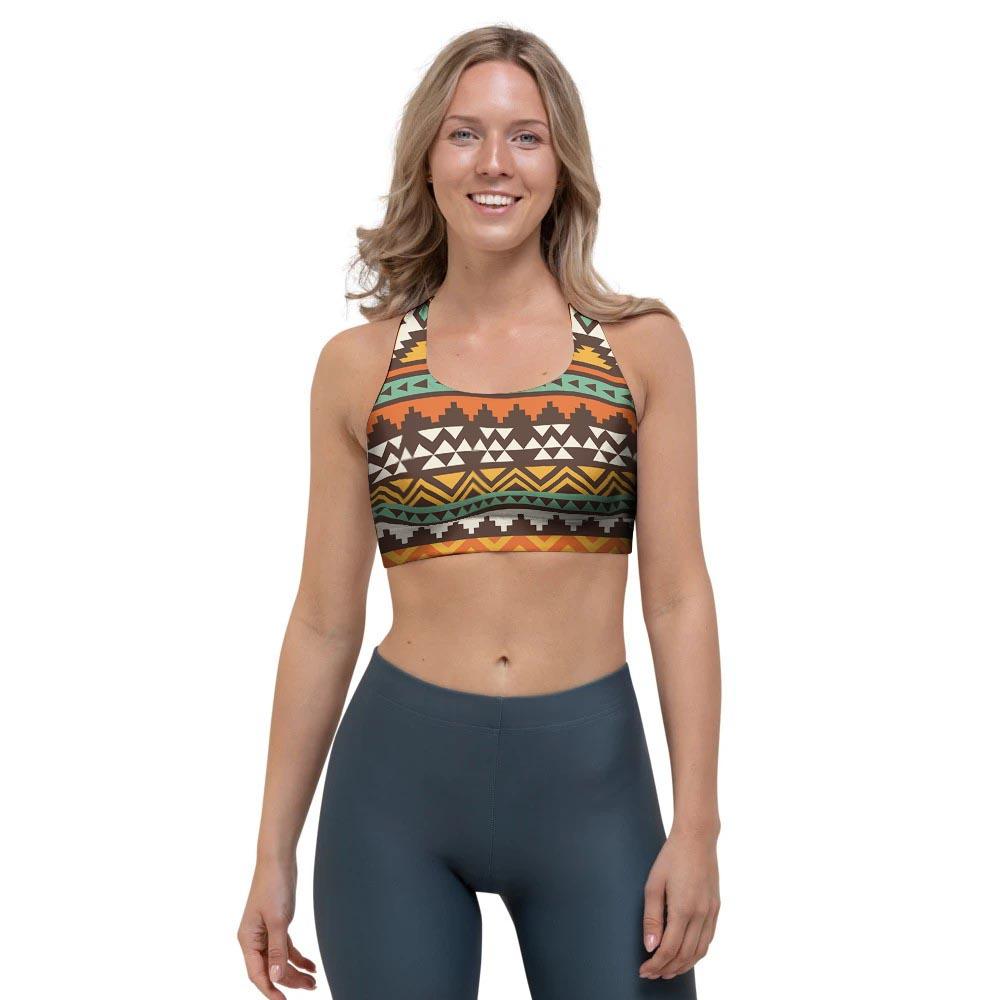 Tribal Aztec Sports Bra-grizzshop