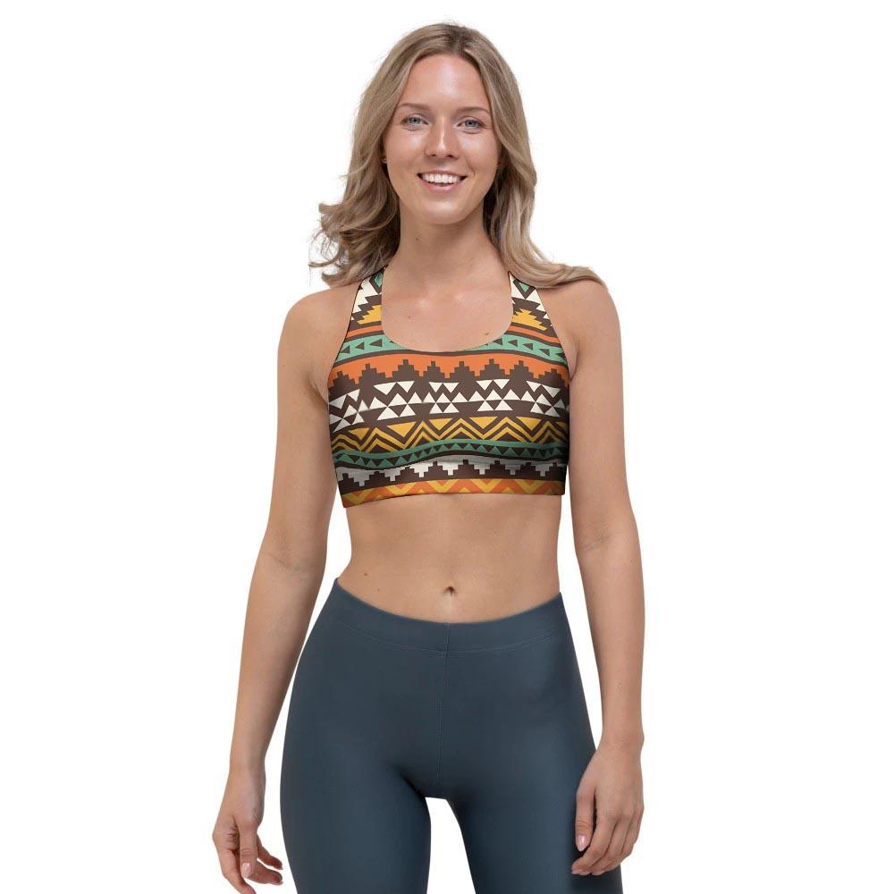 Tribal Aztec Sports Bra-grizzshop