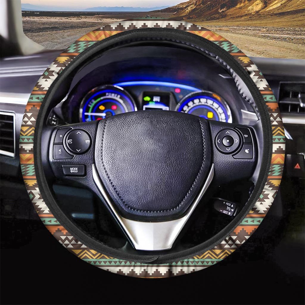 Tribal Aztec Steering Wheel Cover-grizzshop