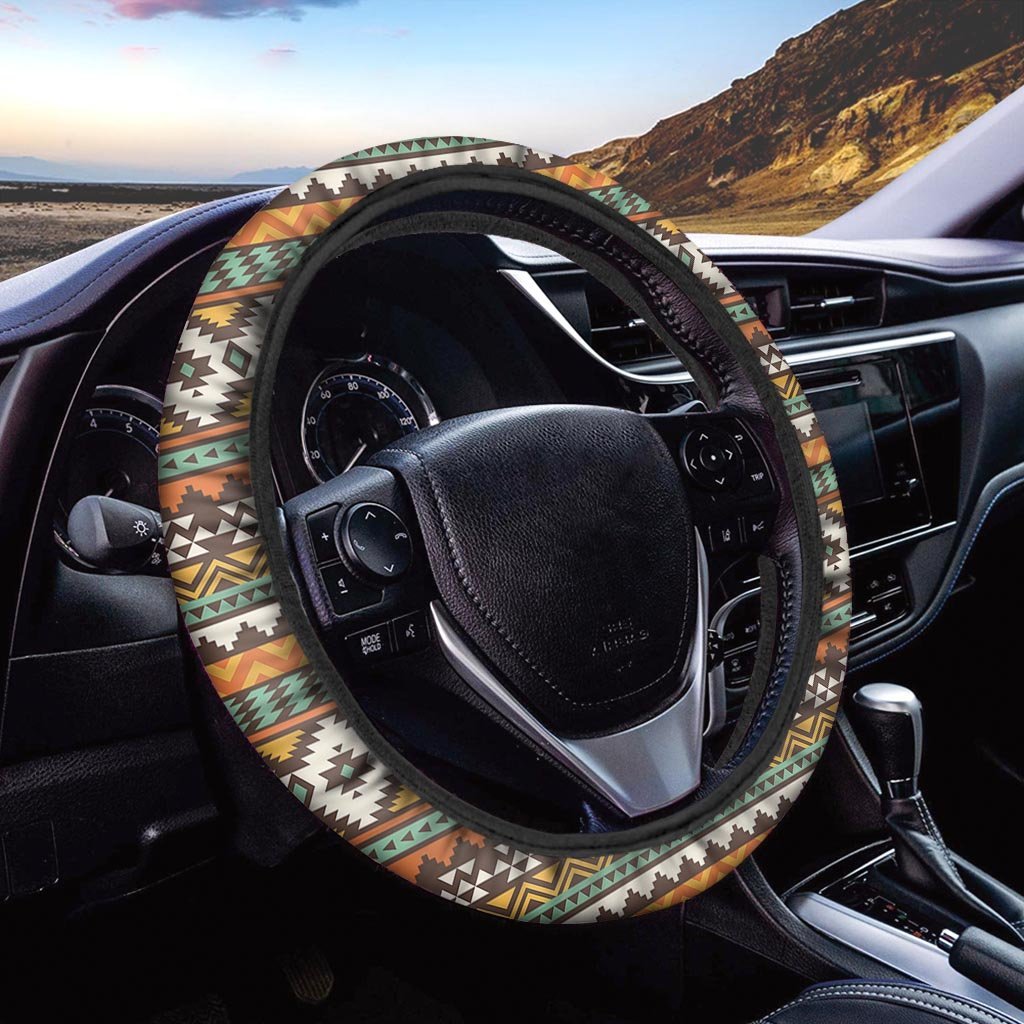 Tribal Aztec Steering Wheel Cover-grizzshop