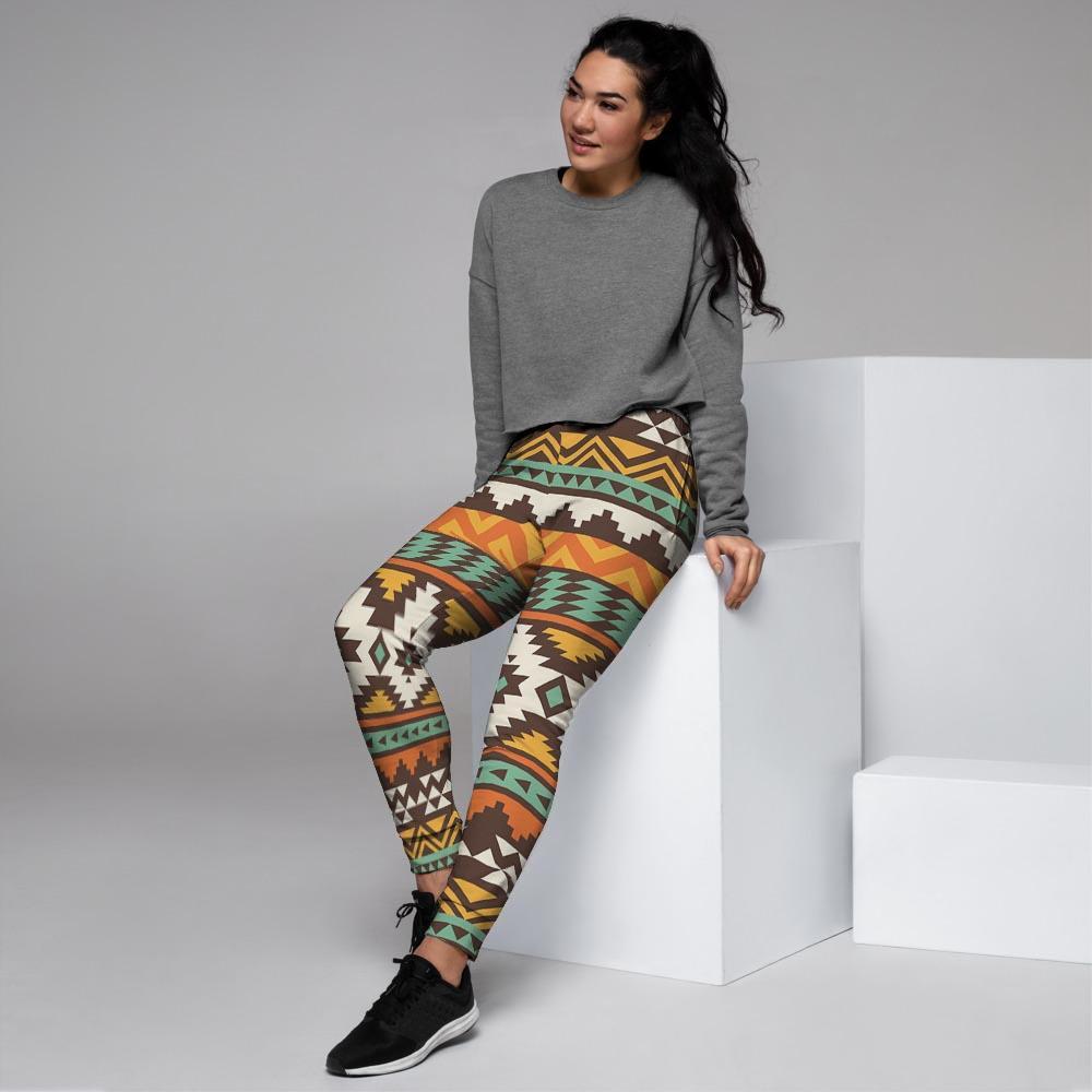 Tribal Aztec Women's Joggers-grizzshop