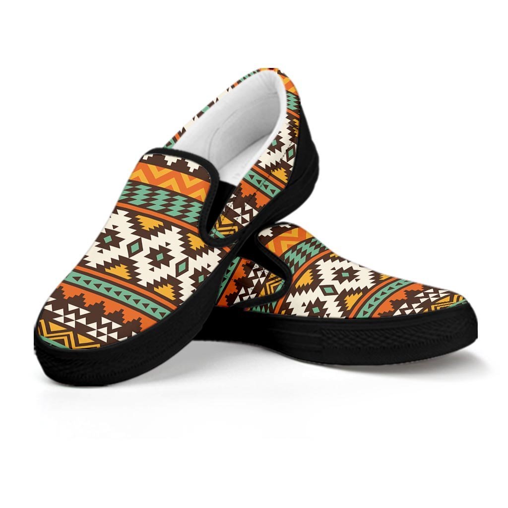 Tribal Aztec Women's Slip On Sneakers-grizzshop