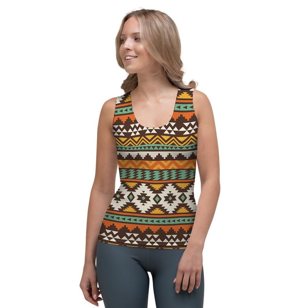 Tribal Aztec Women's Tank Top-grizzshop