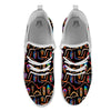 Tribal Boomerangs Print Pattern White Athletic Shoes-grizzshop