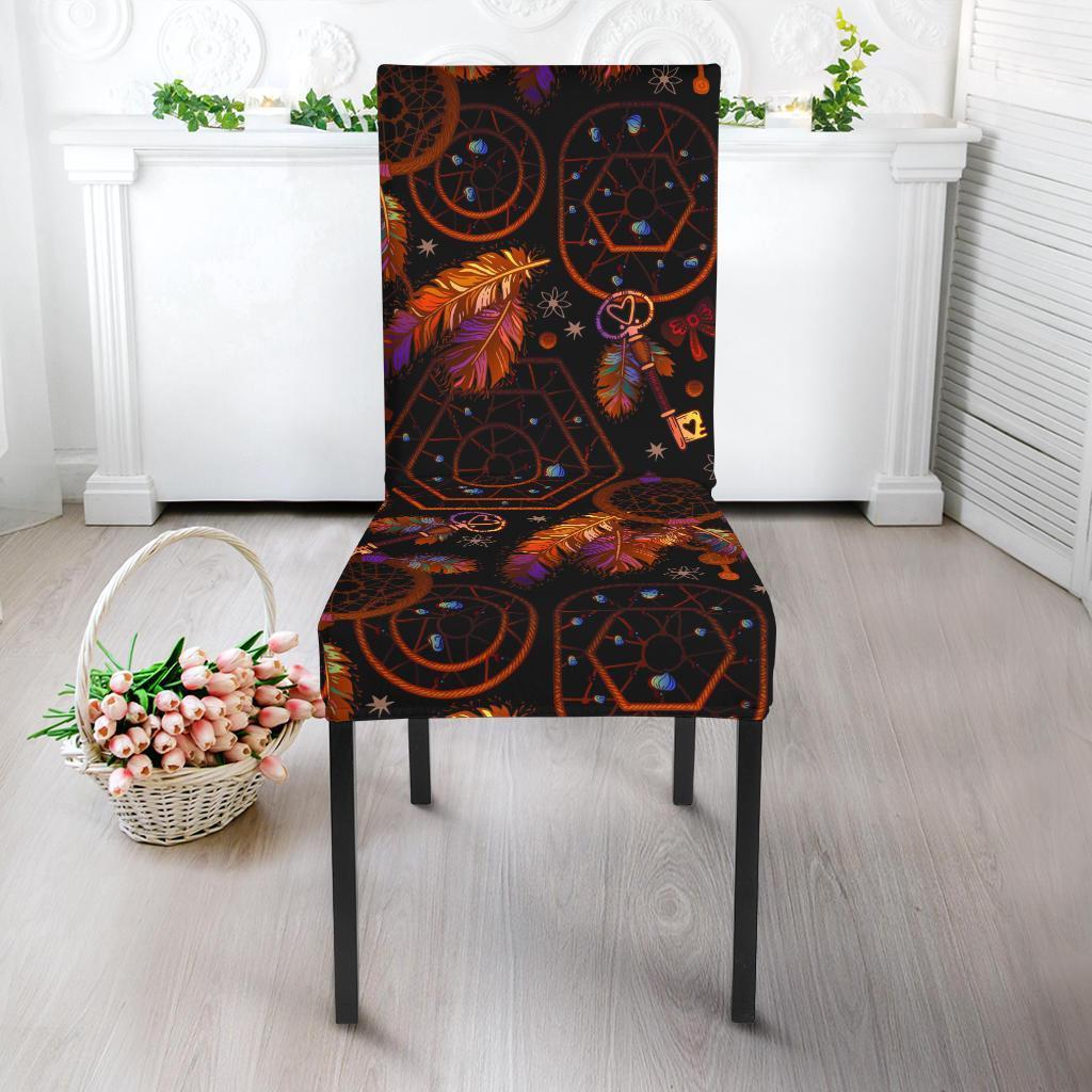 Tribal Dream Catcher Feather Chair Cover-grizzshop