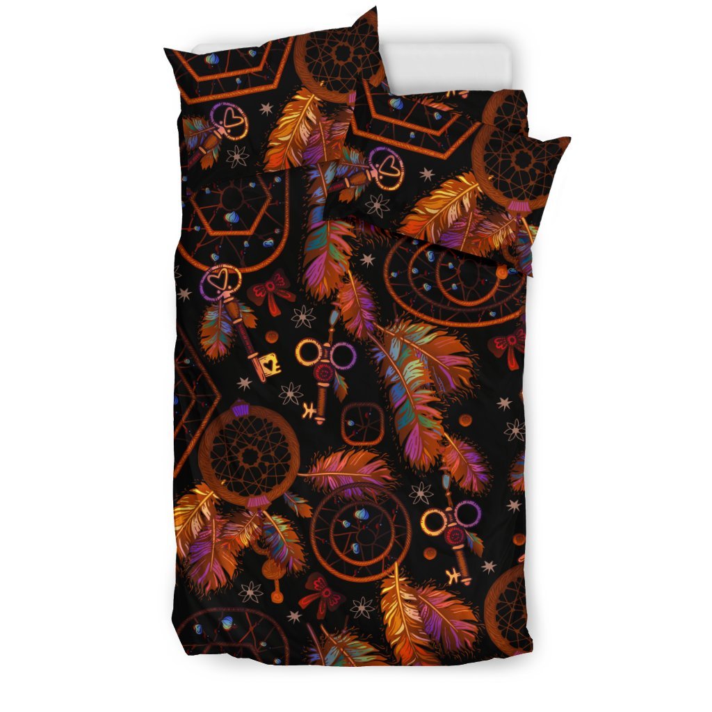 Tribal Dream Catcher Feather Duvet Cover Bedding Set-grizzshop