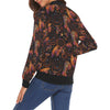 Tribal Dream Catcher Feather Pattern Print Women Casual Bomber Jacket-grizzshop