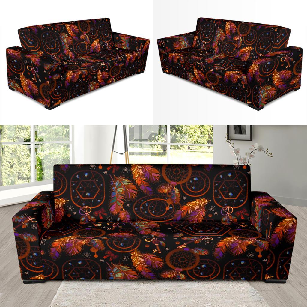 Tribal Dream Catcher Feather Sofa Covers-grizzshop