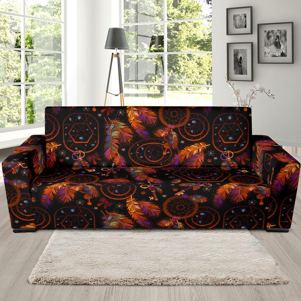 Tribal Dream Catcher Feather Sofa Covers-grizzshop