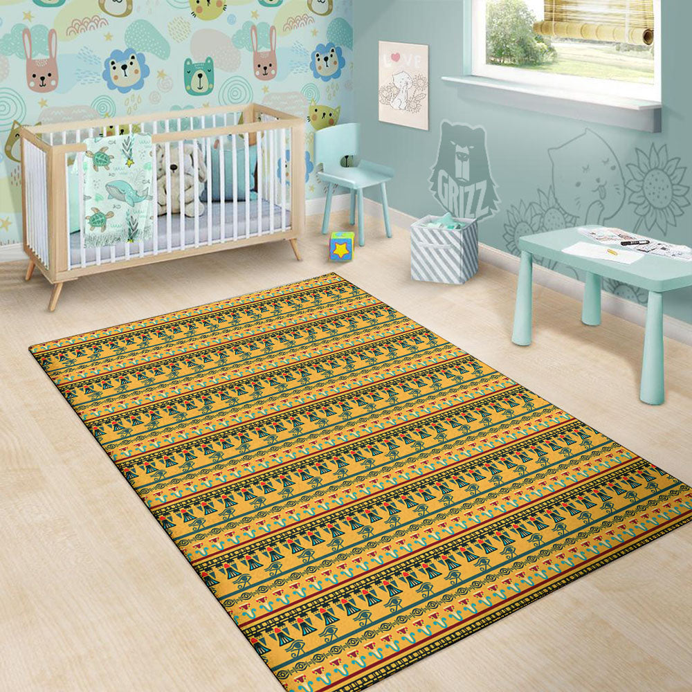 Tribal Egyptian Print Pattern Floor Mat-grizzshop