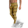 Tribal Egyptian Print Pattern Men's Leggings-grizzshop