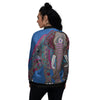 Tribal Elephant Indian Cute Print Women's Bomber Jacket-grizzshop