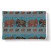 Tribal Elephant Print Throw Blanket-grizzshop