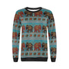 Tribal Elephant Print Women Crewneck Sweatshirt-grizzshop