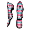 Tribal Ethnic Pink Blue Egypt Print Pattern Muay Thai Shin Guards-grizzshop