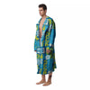 Tribal Hawaii Polynesian Print Men's Robe-grizzshop