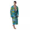 Tribal Hawaii Polynesian Print Men's Robe-grizzshop