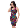 Tribal Hippie Trippy Bodycon Dress-grizzshop