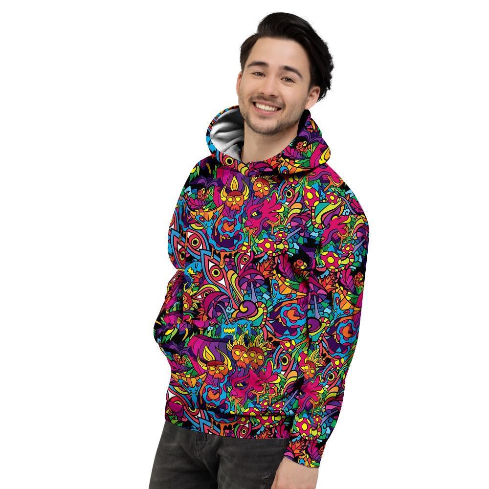 Tribal Hippie Trippy Men's Hoodie-grizzshop