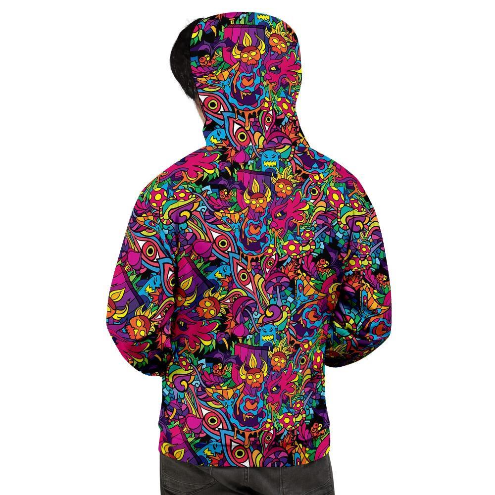 Tribal Hippie Trippy Men's Hoodie-grizzshop
