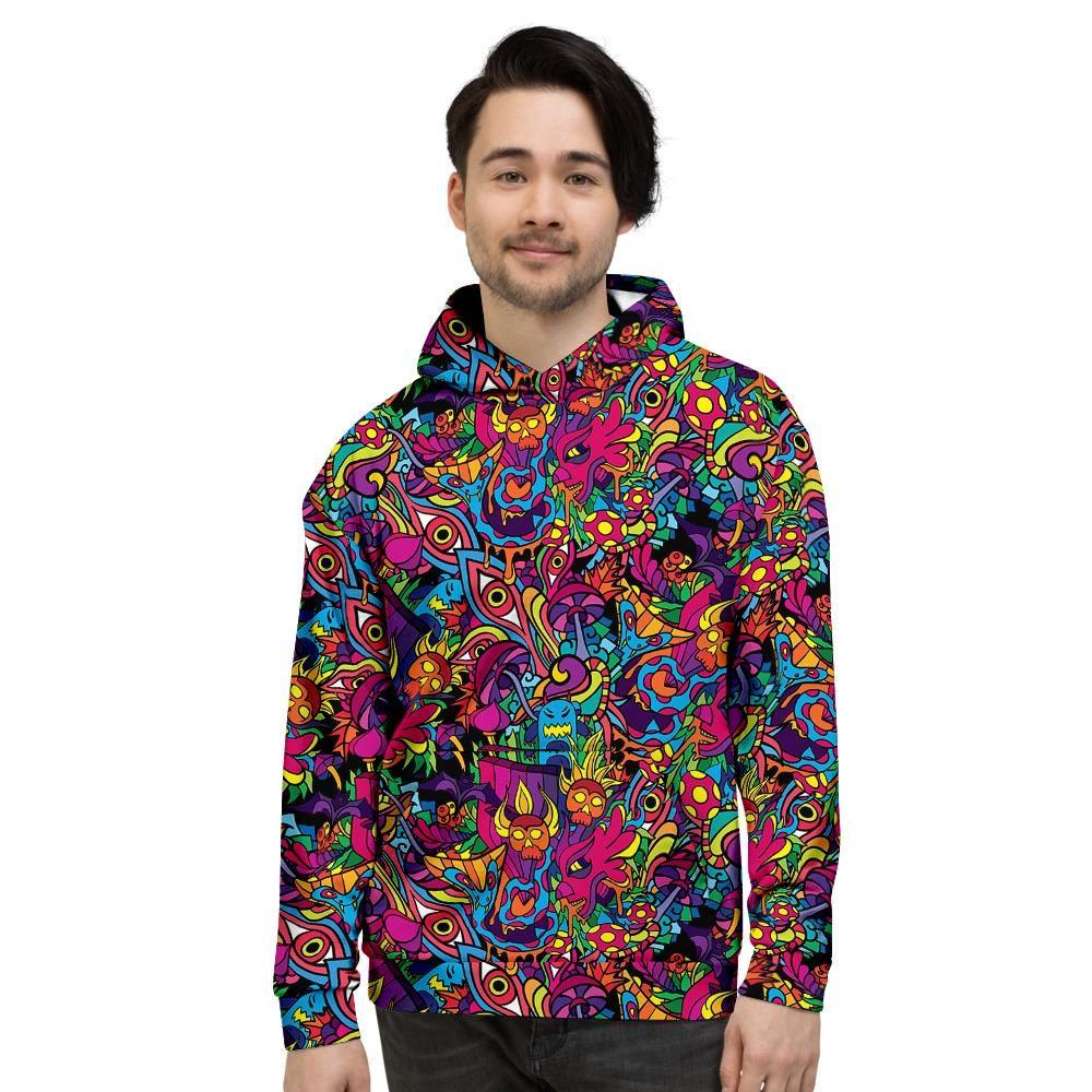 Tribal Hippie Trippy Men's Hoodie-grizzshop