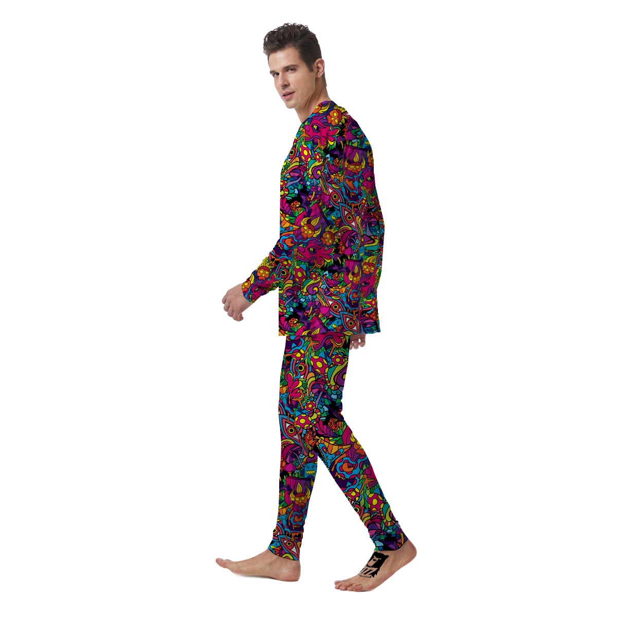 Tribal Hippie Trippy Men's Pajamas-grizzshop