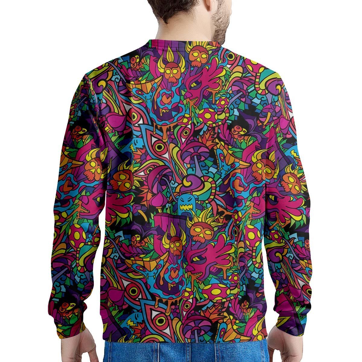 Tribal Hippie Trippy Men's Sweatshirt-grizzshop