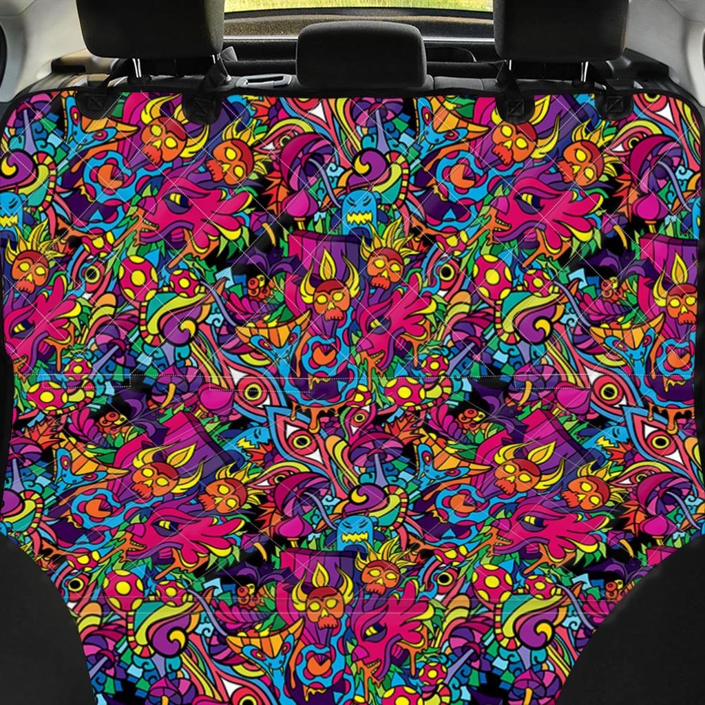 Tribal Hippie Trippy Pet Car Seat Cover-grizzshop
