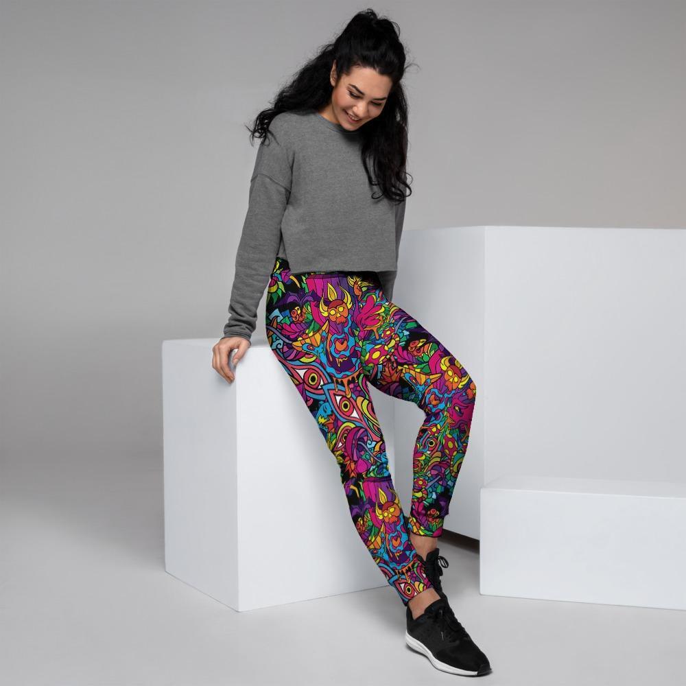 Tribal Hippie Trippy Women's Joggers-grizzshop