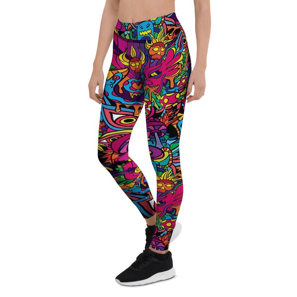 Tribal Hippie Trippy Women's Leggings-grizzshop