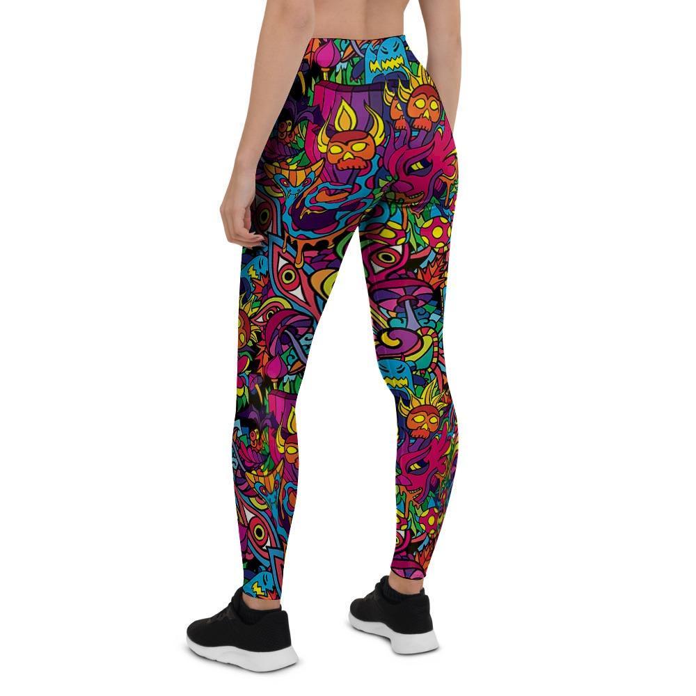 Tribal Hippie Trippy Women's Leggings-grizzshop