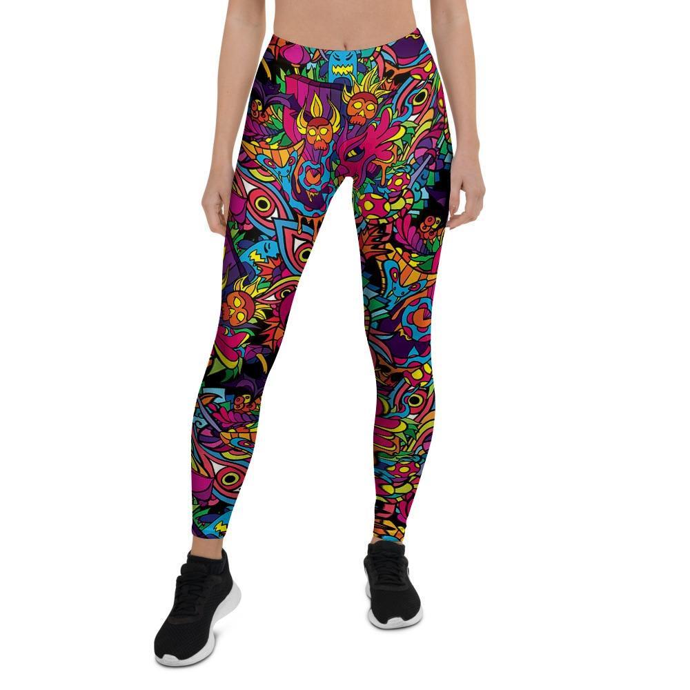 Tribal Hippie Trippy Women's Leggings-grizzshop