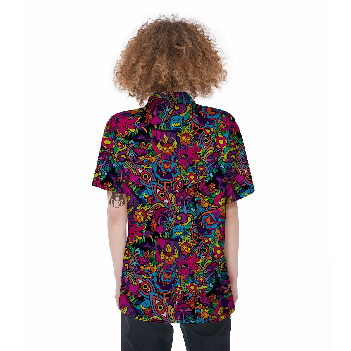 Tribal Hippie Trippy Women's Short Sleeve Shirts-grizzshop