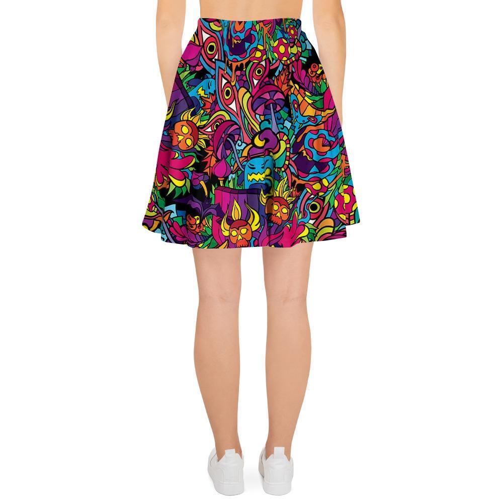 Tribal Hippie Trippy Women's Skirt-grizzshop