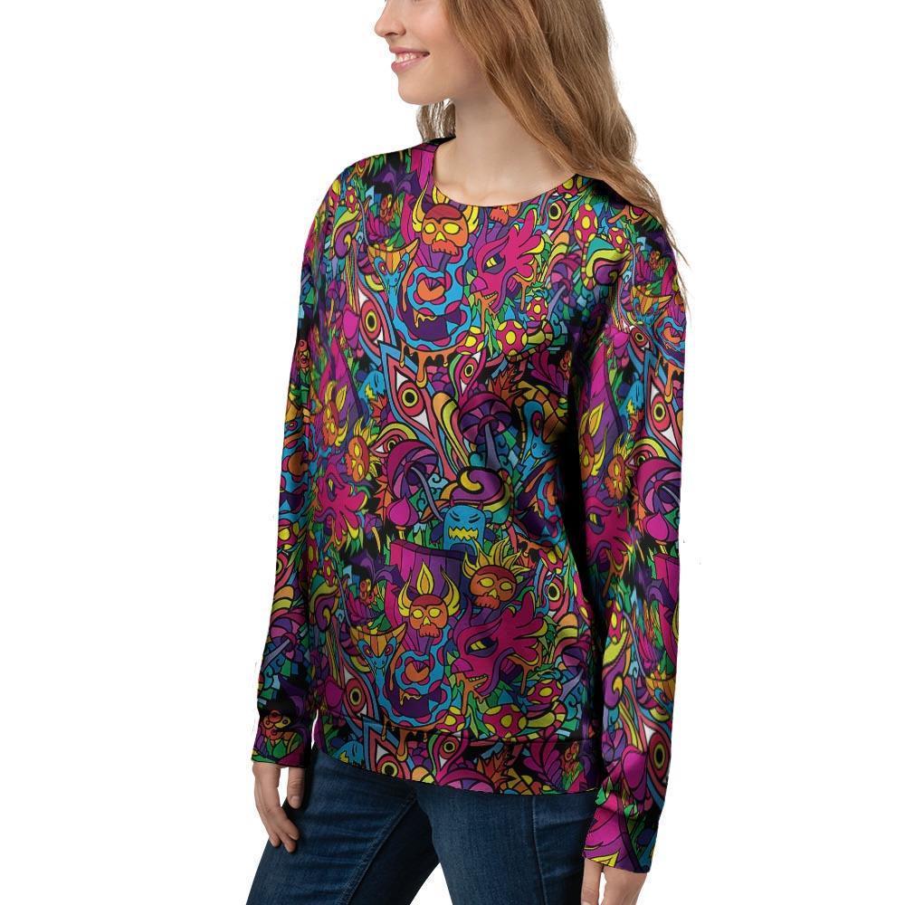 Tribal Hippie Trippy Women's Sweatshirt-grizzshop