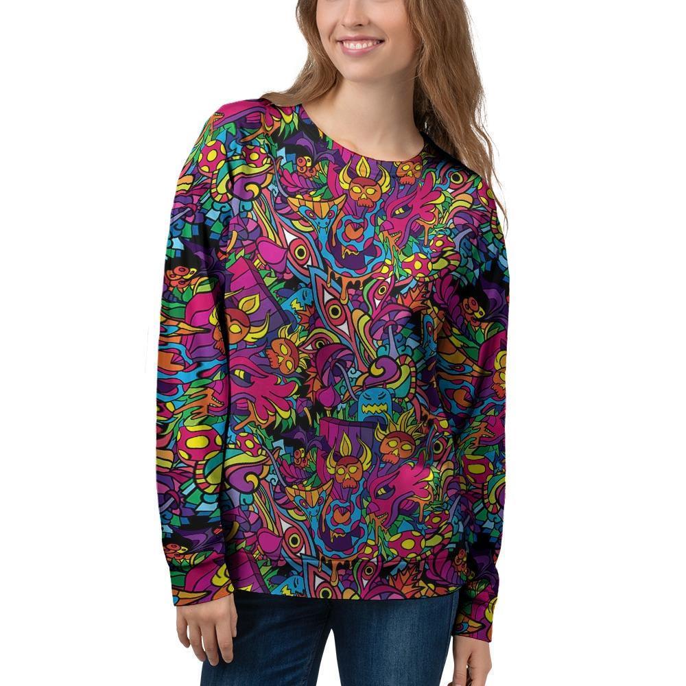 Tribal Hippie Trippy Women's Sweatshirt-grizzshop