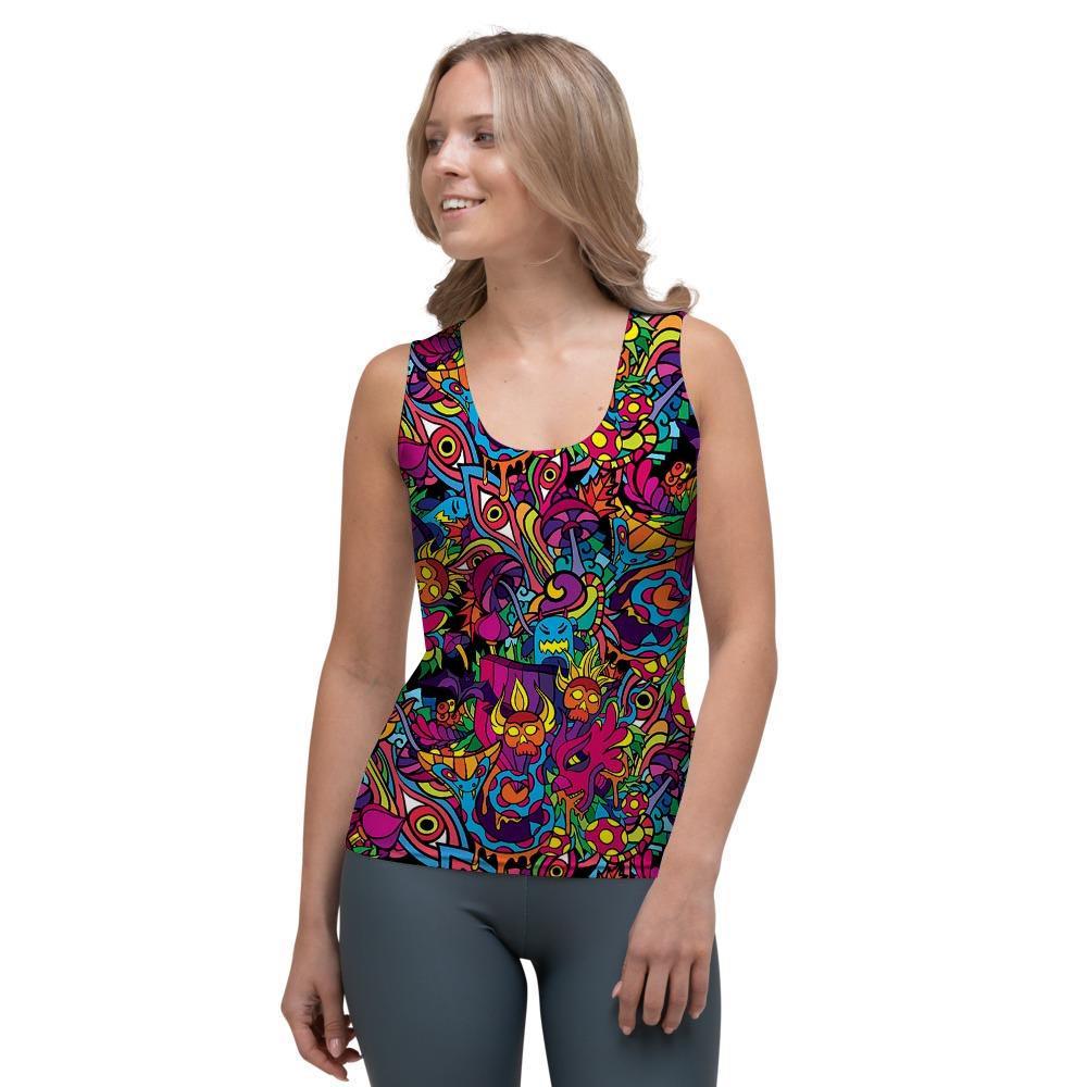 Tribal Hippie Trippy Women's Tank Top-grizzshop