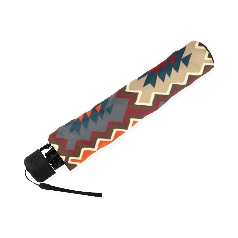 Tribal Indians Native American Aztec Navajo Print Foldable Umbrella-grizzshop