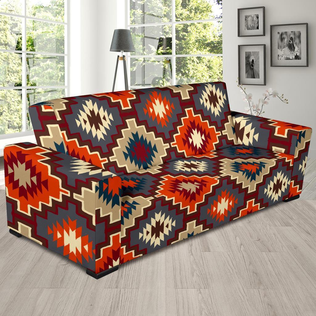 Tribal Indians Native American Aztec Navajo Print Sofa Covers-grizzshop