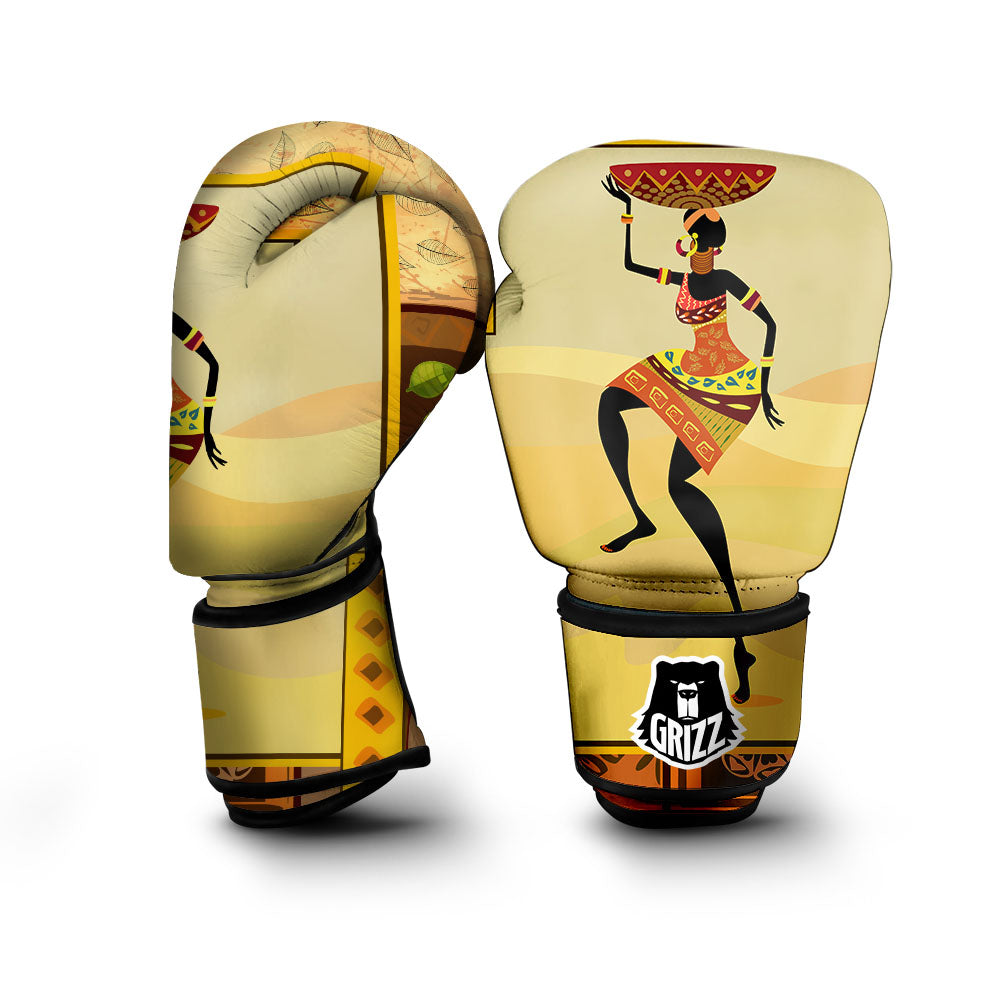 Tribal Inspired African Ethnic Print Boxing Gloves-grizzshop