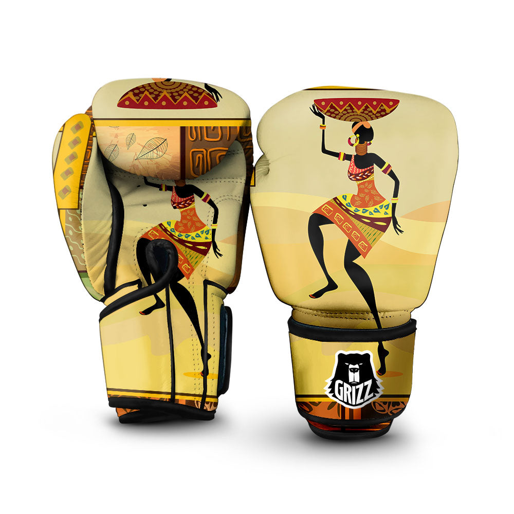 Tribal Inspired African Ethnic Print Boxing Gloves-grizzshop