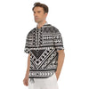 Tribal Maori Polynesian Tattoo Print Men's Short Sleeve Shirts-grizzshop