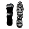 Tribal Maori Polynesian Tattoo Print Muay Thai Shin Guards-grizzshop