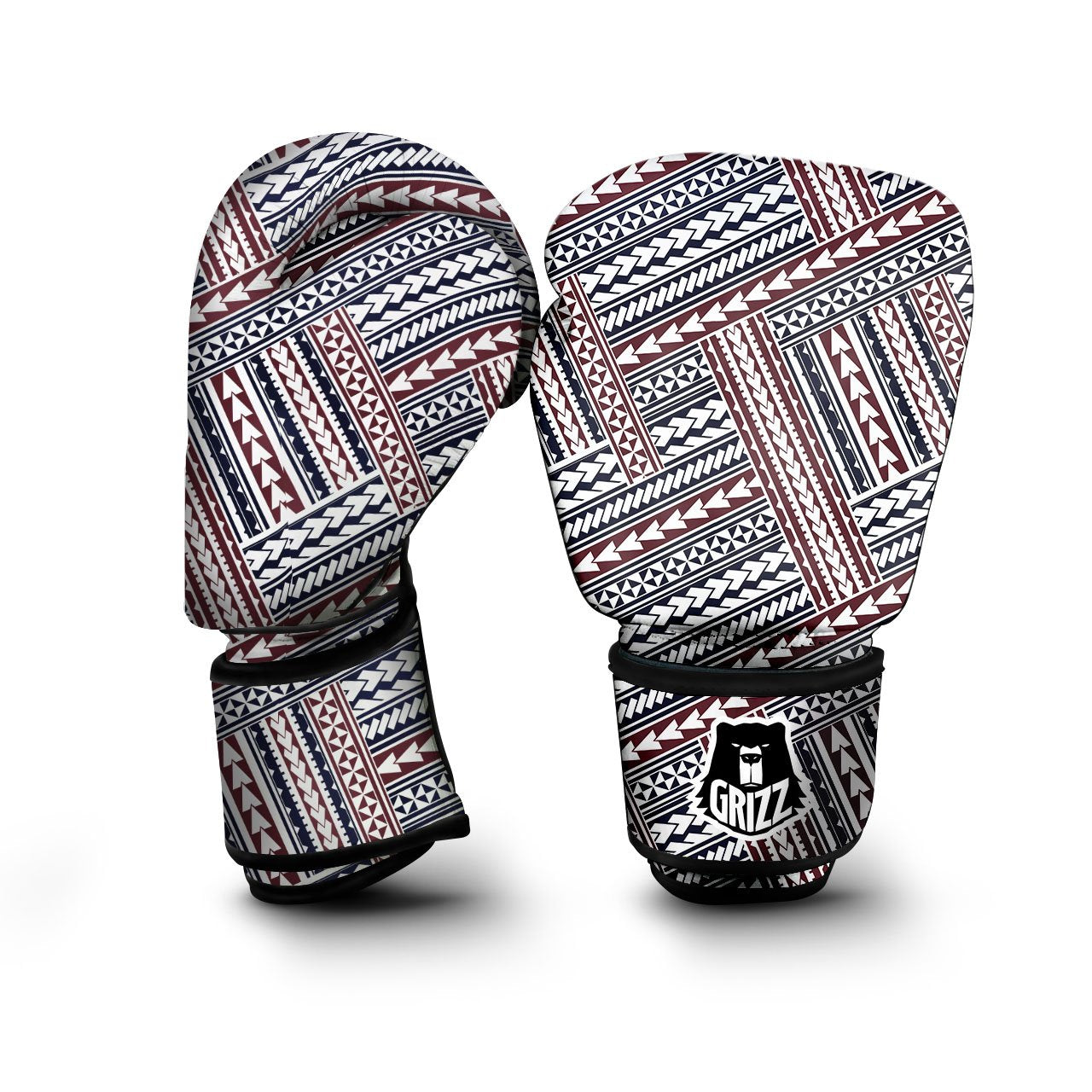 Tribal Maori Print Boxing Gloves-grizzshop